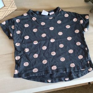 Zara polka dot toddler tee